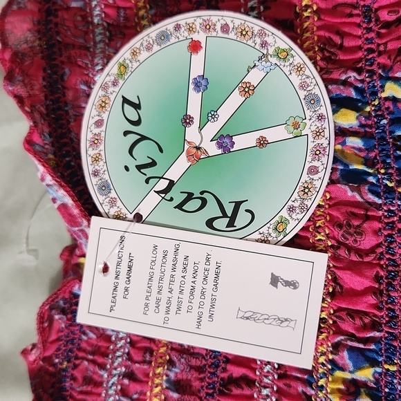 Raviya Women SZ S Pink Paisley Print Pull On Style Smocked Lined Tube Top Dress - Picture 13 of 14